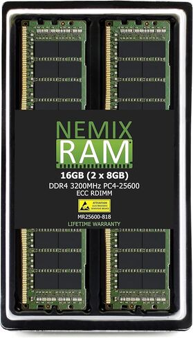 مجموعة 512 جيجابايت (8 × 64 جيجابايت) DDR4-3200 PC4-25600 ECC الذاكرة المسجلة لـ ASRock Rack ROMED8-2T AMD EPYC Board من NEMIX RAM in Kuwait