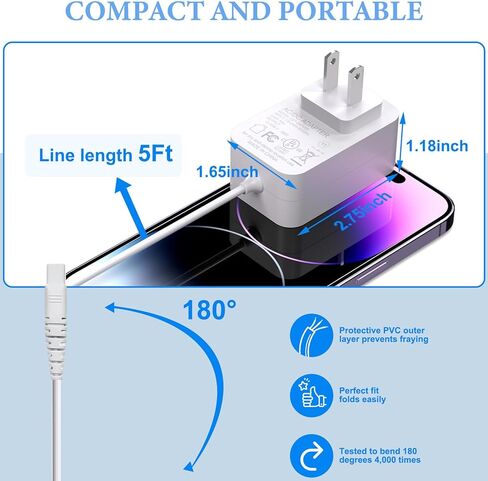 سلك شاحن لماجيك واند مدلك HV-270 HV-265 HV-135 سلك طاقة للعصا السحرية قابل لاعادة الشحن HV-270 بلس HV-265 in Kuwait