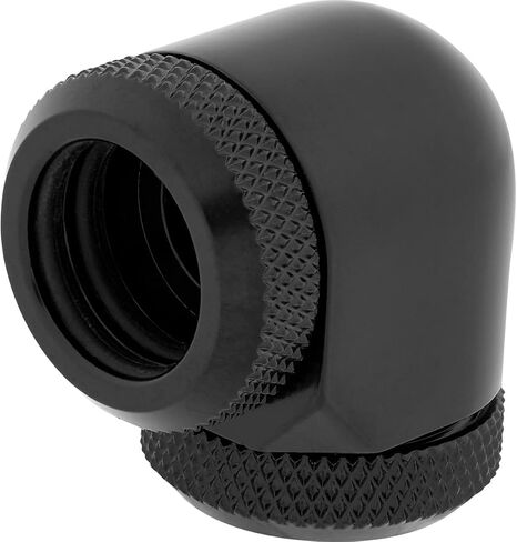 حزمة مزدوجة من Corsair Hydro X Series XF Hardline 90° 14mm OD Fitting - أسود in Saudi Arabia