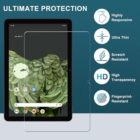 DMLuna [1-Pack] Screen Protector for Google Pixel 11" Tablet 2023 Release, HD Tempered Glass Anti-Fingerprints Bubble-Free Easy Installation 9H Hardness in Kuwait