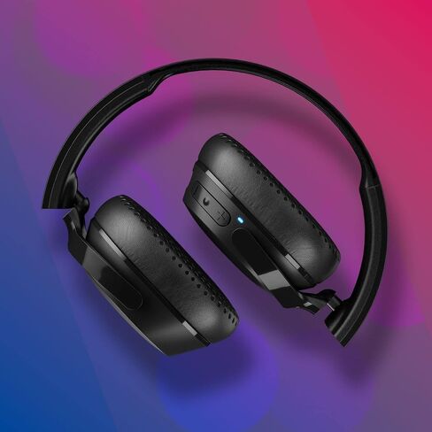 Skullcandy Riff On-Ear Wired Headphones, Microphone, Works with Bluetooth Devices and Computers - Blue/Sunset in Kuwait