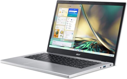 Acer Aspire 3 A314-36P-35UU Slim Laptop | 14.0" Full HD IPS Display | Intel Core i3-N305 Processor | Intel UHD Graphics | 8GB LPDDR5 | 128GB NVMe SSD | Wi-Fi 6 | Windows 11 Home in S Mode,Silver in Saudi Arabia