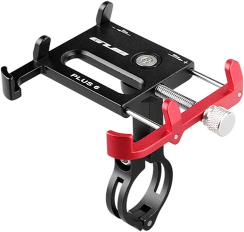 GUB Bicycle & Motorcycle Phone Mount - Aluminum Bike Phone Holder with 360°Rotation Adjustable Handlebar Phone Holder Compatible with iPhone Xs XR 8 Plus,Compatible with Samsung S9/S8 (PLUS6 Black) in Kuwait