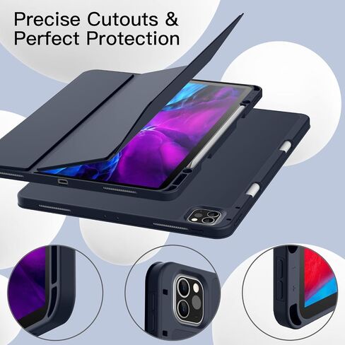 JETech Case for iPad Pro 12.9" 4th/3rd Gen (2020/2018), Black in Saudi Arabia