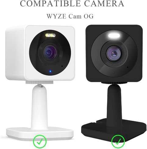 حامل نافذة VVHOOY متوافق مع Wyze Cam OG، دعامة تثبيت لاصقة قوية بدون ثقب حامل نافذة كاميرا أمان داخلي وخارجي من خلال الزجاج (عبوة من قطعتين، الكاميرا غير متضمنة) in Kuwait