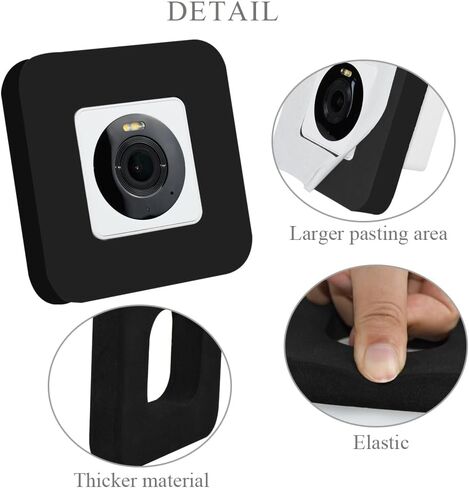 حامل نافذة VVHOOY متوافق مع Wyze Cam OG، دعامة تثبيت لاصقة قوية بدون ثقب حامل نافذة كاميرا أمان داخلي وخارجي من خلال الزجاج (عبوة من قطعتين، الكاميرا غير متضمنة) in Kuwait