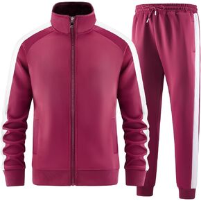 Men's Tracksuits Long Sleeve Full Zip Jackets and Pants 2 Piece Outfit in Saudi Arabia