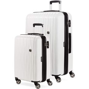 SwissGear 7272 Energie Hardside Luggage Carry-On Luggage With Spinner Wheels & TSA Lock, Black, 19"