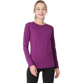 MANCYFIT Womens Thermal Tops Fleece Lined Shirt Long Sleeve Base Layer