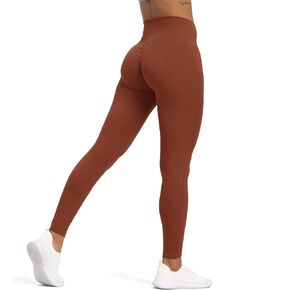 Aoxjox High Waisted Workout Leggings for Women Tummy Control High Rise Scrunch Buttery Soft Scarlett Yoga Pants 27"