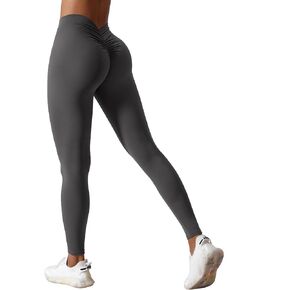 ABOCIW V Back Leggings for Women Buttery Soft Scrunch Butt Lifting Gym Workout Leggings High Waist Yoga Pants