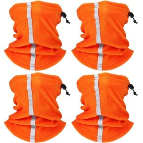 4 Pieces Neck Gaiter Visibility Reflective Safety Fleece Face Covering Balaclava in Saudi Arabia