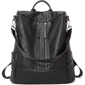 BROMEN Women Backpack Purse Leather Anti-theft Travel Backpack Fashion Shoulder Handbag