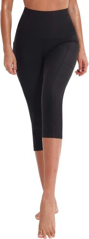NELEUS Women's Yoga Running Capris Tummy Control High Waist Workout Pants in Kuwait