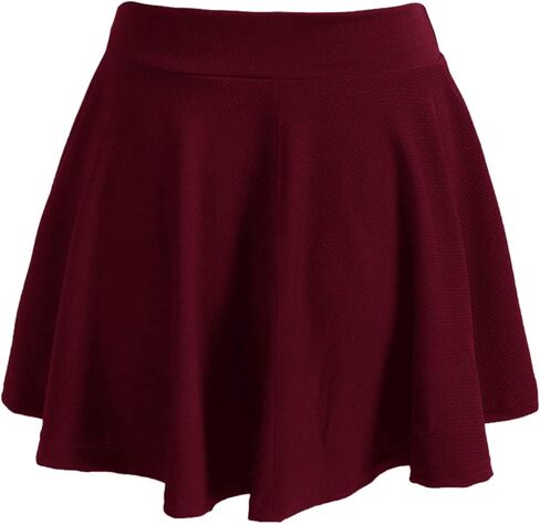 روموي تنورة قصيرة كاجوال واسعة بخصر مطاطي للنساء بمقاس كبير in Kuwait