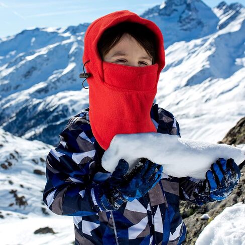 6 Pieces Kids Balaclava Hat Winter Windproof Double Warmer Fleece Ski Face Mask (Color Set 1) in Saudi Arabia