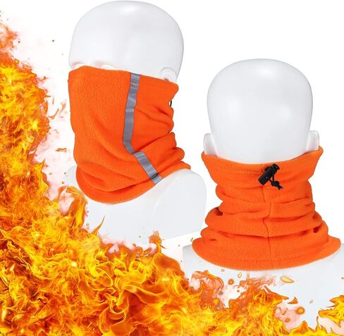 4 Pieces Neck Gaiter Visibility Reflective Safety Fleece Face Covering Balaclava in Saudi Arabia