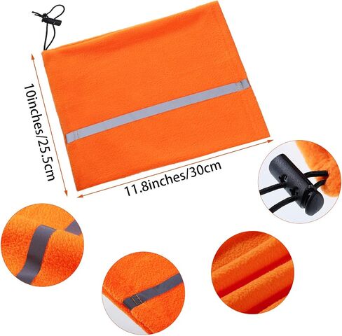 4 Pieces Neck Gaiter Visibility Reflective Safety Fleece Face Covering Balaclava in Saudi Arabia
