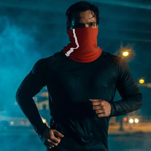 4 Pieces Neck Gaiter Visibility Reflective Safety Fleece Face Covering Balaclava in Saudi Arabia