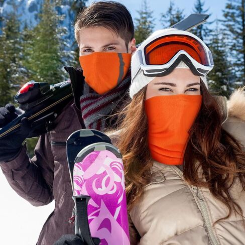 4 Pieces Neck Gaiter Visibility Reflective Safety Fleece Face Covering Balaclava in Saudi Arabia
