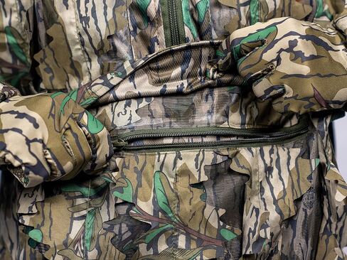 North Mountain Gear - سترة صيد مموهة فاخرة للرجال - 1/2 سحاب مع غطاء للرأس in Kuwait