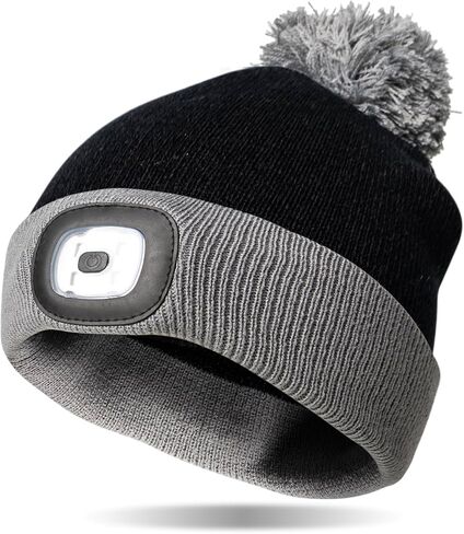 قبعة صغيرة متماسكة قابلة لإعادة الشحن للأطفال من Night Scope للأطفال قبعة بوم بوم للبنين والبنات in Kuwait