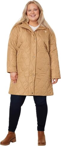 U.S. POLO ASSN. Plus Size Long Hooded Quilted Duster Jacket in Saudi Arabia