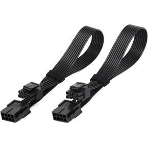 CPU 8 Pin Power Extension Cable ATX CPU 8 Pin Female to 8(4+4) Pin Male EPS Extension Cable for Motherboard (Not PCI-e VGA) 12 Inches (2 Pack) in Kuwait