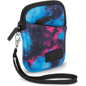 USA Gear Compact Camera Case - Water Resistant Digital Camera Small Bag w/Belt Loop, Wrist Strap, Pocket for SD Card, Charging Cable - Pouch Compatible with Canon, Nikon, Sony and More (Black)