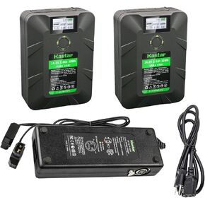 Kastar Dual D-Tap Charger with 4-pin XLR DC Compatible with DSR-450WSP DSR-450WSPL DSR-50 DSR-50P (Portable Recorder) DSR-500WS DSR-500WSL DSR-500WSP DSR-500WSPL DSR-570WS DSR-570WSL Camera in Kuwait