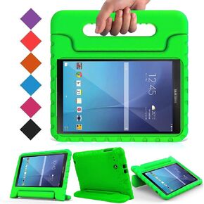 BMOUO Kids Case for Samsung Galaxy Tab E 9.6 - Shockproof Light Weight Protection Convertible Handle Stand Kids Case for Samsung Galaxy Tab E / Tab E Nook 9.6 Inch 2015 Tablet , Rose in Kuwait