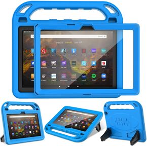 حافظة LTROP Kids لجهاز Fire HD 10 & HD 10 Plus للكمبيوتر اللوحي للأطفال (الجيل 13/11، إصدار 2023/2021) - حافظة خفيفة الوزن مقاومة للصدمات مع حامل واقي للشاشة ومقبض لجهاز Fire HD 10 Kids & Kids Pro، أزرق in Kuwait