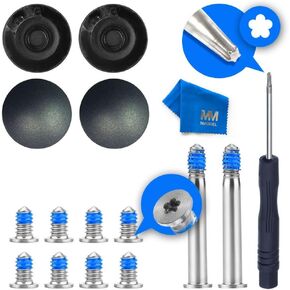 MMOBIEL 4X Rubber Case Feet pad with 10x Screws (10 Short) and Screwdriver Compatible with MacBook Pro 13/15 in