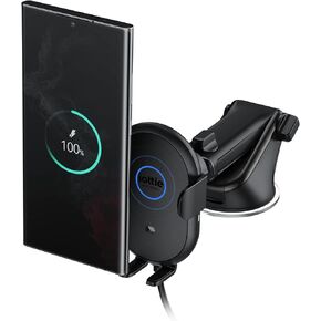 iOttie Auto Sense 2 Dash & Windshield Car Phone Holder with Qi Wireless Charging - Auto Clamping Phone Mount & Charger for Google Pixel, iPhone, Galaxy, Huawei, LG. Power Adapter Not Included. in Kuwait