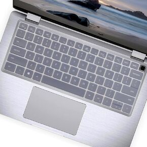 UUONDO Keyboard Cover Skin for 13.3" Dell Latitude 5320 7330 5330 5000 Notebook, Dell Latitude 5320 5330 2-in-1 Keyboard Silicon Protective Skin Accessories -Black