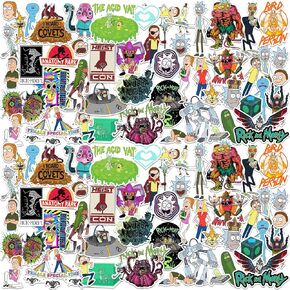 Rick and Morty 50 Vinyl Stickers Waterproof Die-Cut Decals Laptop Scrapbook in Kuwait
