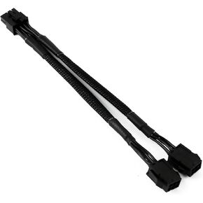 OIAGLH Dual 6 Pin Female to 8 Pin Male,GPU Power Adapter Cable Braided Sleeved 9 inches (2 Pack) in Kuwait