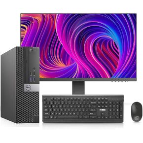 أجهزة الكمبيوتر المكتبية طراز OptiPlex 7040 من Dell مع حزمة أجهزة الكمبيوتر الشخصية مقاس 22 بوصة، وذاكرة الوصول العشوائي 16 جيجابايت وذاكرة الوصول العشوائي 256 جيجابايت M.2 NVMe SSD، وAC8260 المدمج في WiFi Bluetooth وi5-6500 3.2 جيجا هرتز، وHDMI، ونظام ال in Kuwait