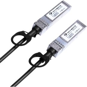 كابل SFP 10G 10GBASE-CU توصيل مباشر سلبي (DAC) موصل Twinax SFP+ نحاسي لـ Cisco SFP-H10GB-CU0.5M، D-Link، Supermicro، Netgear، Mikrotik، أجهزة التبديل المفتوحة، 0.5M (0.5m/1.6ft) 1 حزمة أجهزة الكمبيوتر in Kuwait