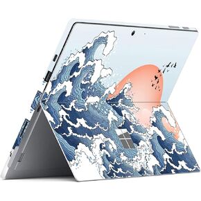 مازي بلوم غطاء ستيكر لاصق لجهاز مايكروسوفت سيرفس برو 9 مقاس 13 انش (اصدار 2022) لا يناسب برو 7/8 (اصدار 2020-2021) غلاف واقي من الفينيل مضاد للخدش (احمر برين) in Kuwait