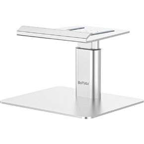BoYata Monitor Stand, Adjustable Height Aluminum Alloy Monitor Riser Computer Holder Compatible for iMac, iMac Pro and Other Screen Display in Kuwait