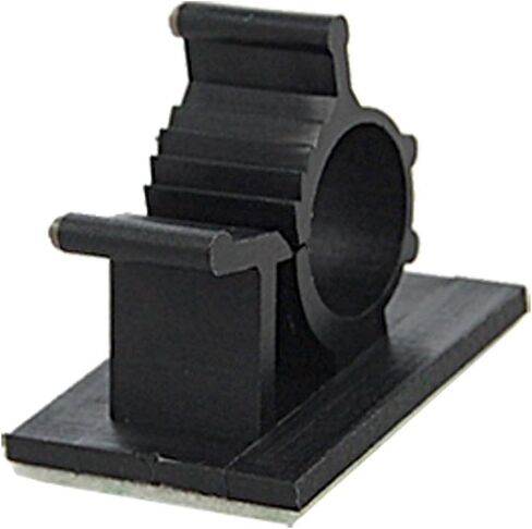 25 Pcs Black Adhesive Backed Nylon Wire Adjustable Cable Clips Clamps in Saudi Arabia