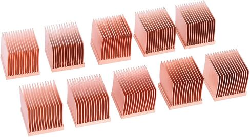 Alphacool 17427 GPU RAM Copper Heatsinks 14x14mm - 10pcs Air Cooling Passive Coolers in Saudi Arabia