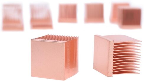 Alphacool 17427 GPU RAM Copper Heatsinks 14x14mm - 10pcs Air Cooling Passive Coolers in Saudi Arabia
