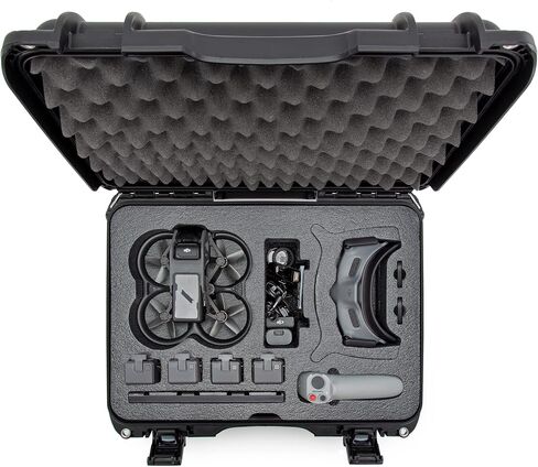 Nanuk 925 Waterproof Hard Case with Foam Insert for DJI Avata FPV Unit, Goggles and Fly More Combo - Black (925S-080BK-0A0-C0745) in Kuwait