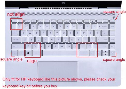 Keyboard Skin Compatible with HP Pavilion x360 14" Touch-Screen Laptop 14M-BA/BF/BW/CD/DH Series 14-DH2097NR, HP 14" 14-BA/BF/CM/CF/CE/BW/FQ/DQ/DK/DH/DS/DG/DF Series Laptop (Light Pink) in Saudi Arabia