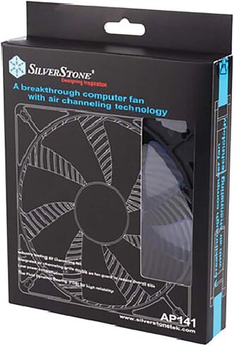 Silverstone Air Penetrator Air Channeling Case Fan 140x140x25mm/1500rpm AP141 (Black) in Saudi Arabia