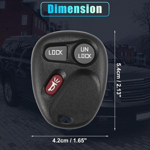 X AUTOHAUX 315 ميجاهرتز KOBUT1BT استبدال مفتاح السيارة عن بعد بدون مفتاح ل Chevy Silverado Suburban Tahoe S-10 لـ GMC Sierra Yukon XL 1500 2500 1999-2001 لGMC Sonoma 1998-2002 3 زر in Kuwait