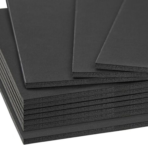 Mat Board Center, 3/16" Thick Foam Core Board 11x14, Black Foam Backing Boards (Pack of 50) in Saudi Arabia