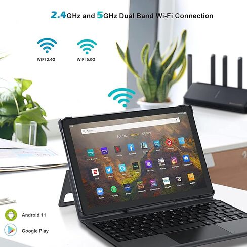 تابلت AWOW 2 في 1، تابلت Windows 11 مقاس 10 بوصات، معالج ثماني النواة 64 جيجابايت ذاكرة وصول عشوائي (TF 512 جيجابايت)، شاشة لمس IPS 1920x1200، كاميرا مزدوجة، BT5.0، واي فاي، كمبيوتر لوحي GPS معتمد من Google in Kuwait